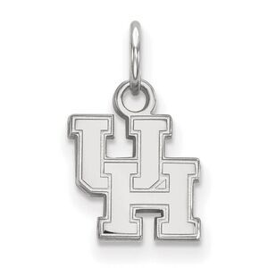 10k White Gold U. of Houston XS (Tiny) 'UH' Charm or Pendant